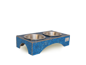 Comedouro Duplo Ecológico Azul G-image